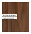 DCanape Mingle Engineering Wood Wall Shelf Dark Acacia Light Acacia Finish