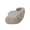 Luxelounge Wood 2-Seater + Ottoman With Upholstery Non Storage Sofas In Grey Colour