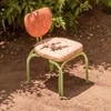 Dastoori Stainless Steel Outdoor Dining Chair in Beige Colour