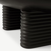 Ribbed Coffee Table Black