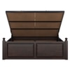Syan Solid Wood King  Size Bed With Hydraulic Storage (Walnut Finish)