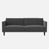 Tharoli Velvet 3 Seater Sofa in Grey Colour
