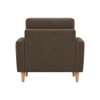 Oliver Boucle Fabric Lounge Chair in Brown Colour
