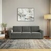 Apollo 3 Seater  Fabric Sofa In Ash Grey Velvet Colour