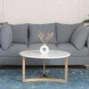 Verona Marble Coffee Table In Gold Finish