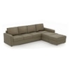 Apollo Compact Sofa (Colour : Cappucino, Cushion : Hard, Seating Capacity : Right Aligned 3 Seater + Right Aligned Chaise)