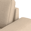 Barcelona 3 Seater Fabric Sofa in Sandshell Beige Colour