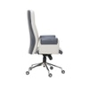 Ettorez Flair Hb Ultra Premium Leatherette Office Chair In Cream And Gray Colour