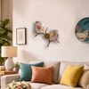 Devansh Metal Electric Wall Light in Gold Colour with Multi Shade Count of 2 Lights