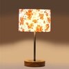 Devansh Multicolor Cotton Table Lamp With  Natural  Wood Base  & Steel Pipe (7X17 Inches)-14