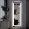 Full-Length Bedroom Dressing Mirror with Lights Adjustable LED Standing Mirror