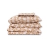 Genda Phool 1 Double Bed Sheet & 2 Pillow Covers + 1 Double Dohar with Beige colour