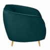 Nero Velvet 1 Seater Sofa in T Blue Colour