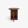Takumi Solid Wood Side Table in Brown Colour
