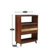 Adonis Solid Wood  Bookshelf in Dual Tone Finish