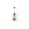 Opal Multicolor Metal Lantern Hanging Lamp