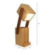 Toby Wooden Table Lamp With Mobile Stand