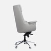 Flow Leatherette High Back Office Chair In Grey Colour
