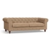 Winchester Luxe 3 Seater Fabric Sofa in Sandshell Beige Colour