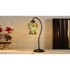 Multicolor Mosaic Glass Curvy Table lamp with Iron Base (EN19)