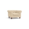 Winchester Premium 1 Seater Fabric Sofa in Birch Beige Colour