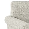 Oxford 2 Seater Fabric Sofa In Monochrome Paisley Colour