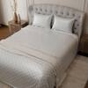 Stoa Paris Satin Bedsheet King Size Bed heet King Blue Combo 5