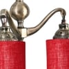 Devansh Metal Electric Wall Light in Maroon Colour with Maroon Shade Count of 2 Lights