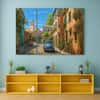 Truss Green Blue Pieces Mediterranean Morning Canvas Canvas Wall Prints Set of 3 Multicolor Matte