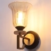 Eliante Modern Wall Lights Mild Steel & Glass Material Antique Brown & Champaign Finish