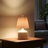 Rechargeable Pleated Metal Table Lamp with Touch Control