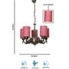 Devansh Solid Wood Electric Wall Light in Multi Colour with Multi Shade Count of 1 Light