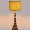 Devansh Yellow  Jute   Table Lamp With  Wood Natural Base (7X7X21.25 Inches)-17