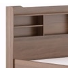 Sandon Engineered Wood Queen Size Box Storage Bed In Classic Walnut Finish