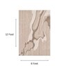 Handmade Natural Wool Area Rug Abstract Marble Beige 9 x 12 Feet Carpet