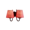 Guilford Pink Natural Fiber Wall Light