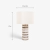 Marbella Cylinder Handcrafted Table Lamp