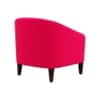 Daviana Boucle Fabric Lounge Chair in Red Colour