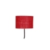 Felicia Maroon Cotton Shade Floor Lamp