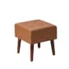 Axel Faux Leather Wooden bench for sitting Set of 2