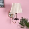 Eliante Cloth Shade Wall Lights Mild Steel & Fabric Material Gold & Golden Finish