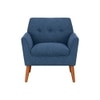 Thomas Boucle Fabric Arm Chair in Blue Colour
