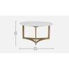 Verona Marble Coffee Table In Gold Finish