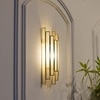 Hollis Brass and Glass Wall Light