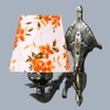Devansh Metal Electric Wall Light in Antique Gold Colour with Multi Shade Count of 1 Light