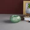 Green Antique Designed Round Candle Holder in Green Colour