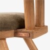 Kiko Solid Wood Comfy Chair in Brown Colour