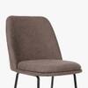 Amari Fabric Dining Chair in Brown Colour
