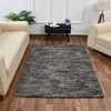 Multicolor Abstract Machine Made Polyester 4 X 6 Feet Carpet