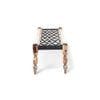 Hamilton Solid Wood Maachi Bench In Black & White Canning